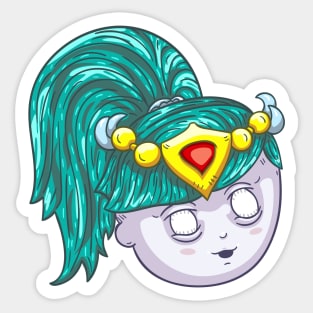 zombie princess Sticker